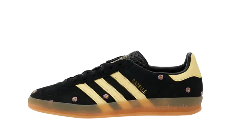 adidas Gazelle Indoor Core Black Almost Yellow Floral (W)