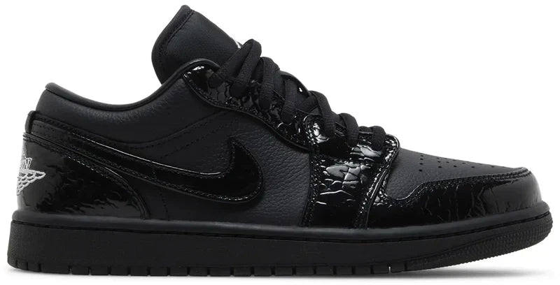 Jordan 1 Low SE Patent Elephant Black