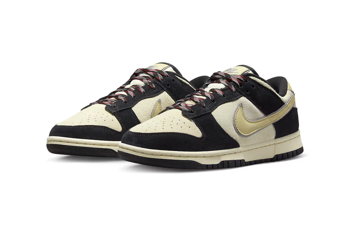 Nike Dunk Low LX Black Suede Team Gold