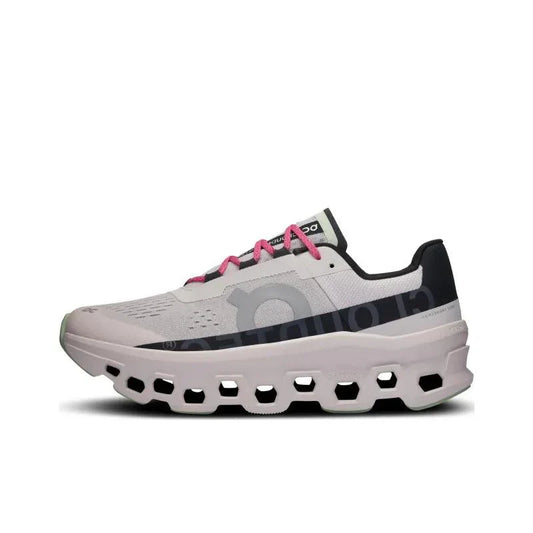 On Running Cloudmonster 2 "White / Pink / Black"