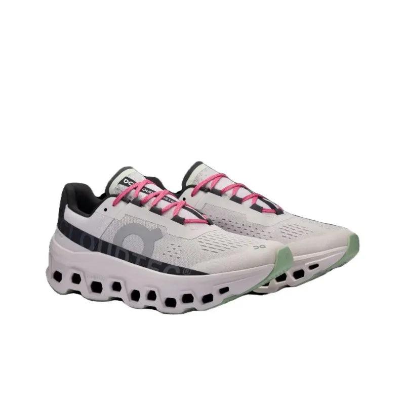 On Running Cloudmonster 2 "White / Pink / Black"